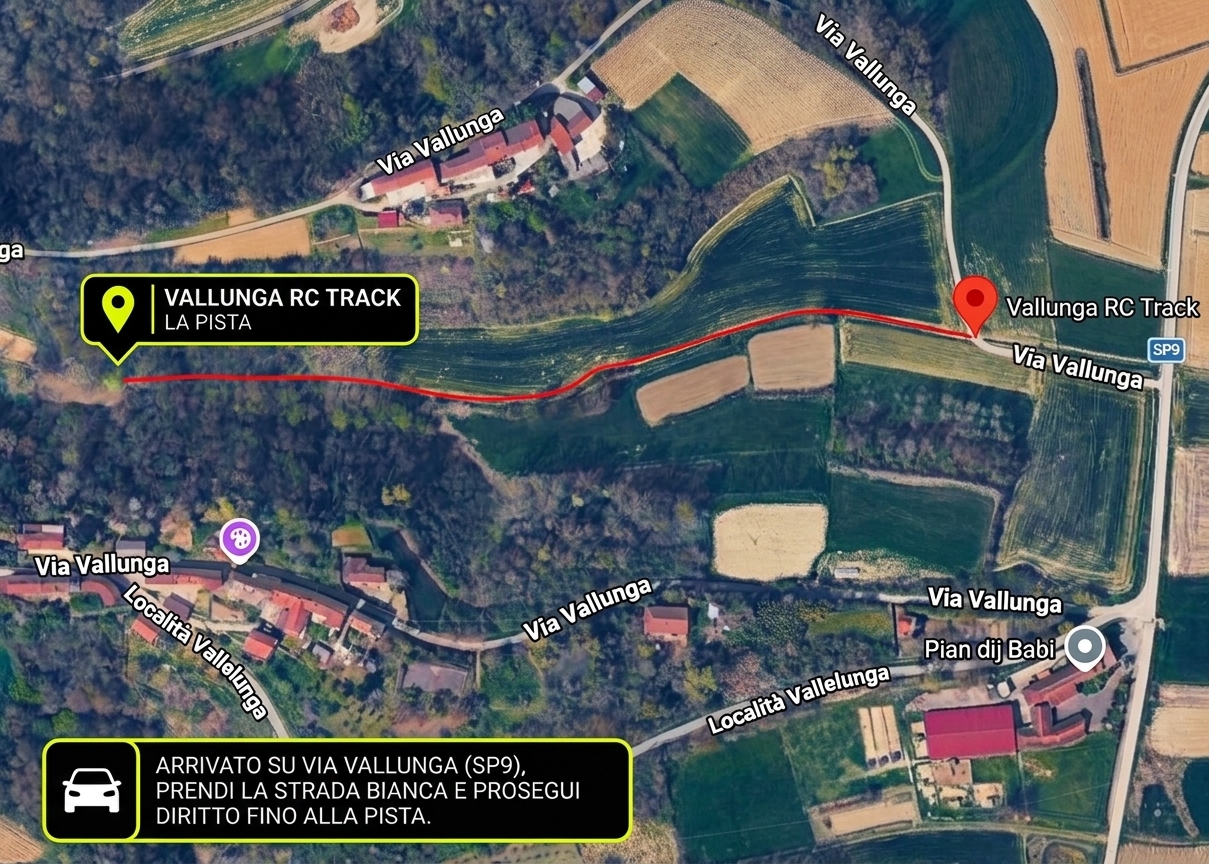 Mappa per raggiungere il circuito